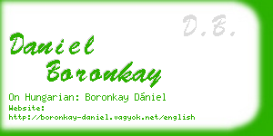 daniel boronkay business card